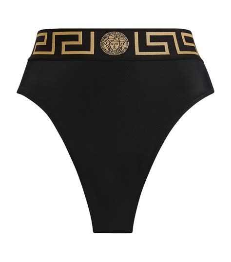 versace swim pants|Versace high waisted bikini bottom.